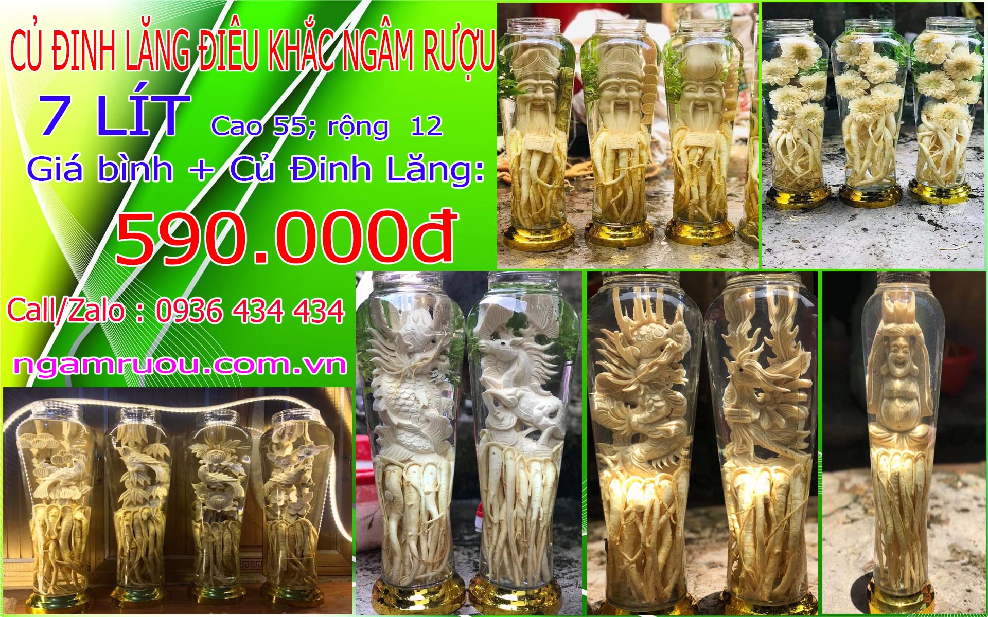 CỦ ĐINH LĂNG ĐIÊU KHẮC NGÂM RƯỢU 7 LÍT 590K CỦ ĐINH LĂNG ĐIÊU KHẮC NGÂM RƯỢU 7 LÍT 590K