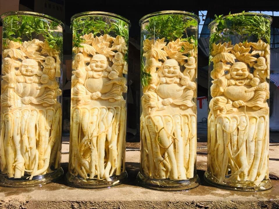 Củ Đinh Lăng Điêu Khắc